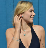 Sealife Charm Seestern aus Silber mit Brandlack und Karabiner