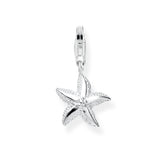 Sealife Charm Seestern aus Silber und Karabiner