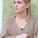 Sealife Seestern Ohrstecker aus Silber mit Brandlack