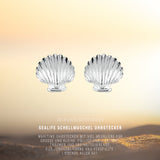 Sealife Schellmuschel Ohrstecker aus Silber