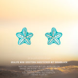 Sealife mini Seestern Ohrstecker aus Silber mit Brandlack