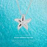 Sealife mittlerer Seestern Anhänger aus Silber