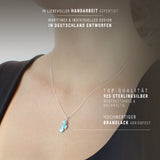 Sealife mini Seepferdchen Anhänger aus Silber mit Brandlack