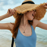 Seadrop klassik Anhänger aus Silber mit dunkelblauem Zirkonia und weißem Zirkoniapavée