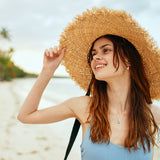 Seadrop Seestern Anhänger aus Silber mit hellblauem Zirkonia