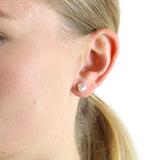 Sealife Mini Spitzmuschel Ohrstecker aus Silber