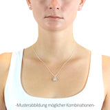 Sealife mini Steuerrad Anhänger aus Silber