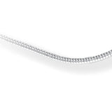 Zarte Schlangenkette 1 mm aus Silber in der Länge 45 cm mit Federring
