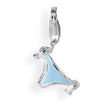 Sealife Charm Bikini Höschen aus Silber mit Brandlack und Karabiner