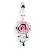 Märchen Charm Lolly aus Silber mit Brandlack und Karabiner