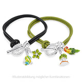 Sealife Charm Papagei aus Silber mit Brandlack und Karabiner