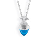 Seadrop Seestern Anhänger aus Silber mit hellblauem Zirkonia
