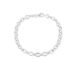 Anker Armband aus Silber in der Länge 20 cm mit Karabiner