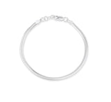Schlangenketten Armband aus Silber in der Länge 20 cm mit Karabiner