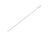 Schlangenketten Armband aus Silber in der Länge 20 cm mit Karabiner