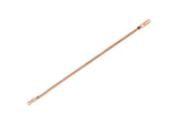 Schlangenketten Armband aus Silber rotgoldplattiert in der Länge 20 cm mit Karabiner