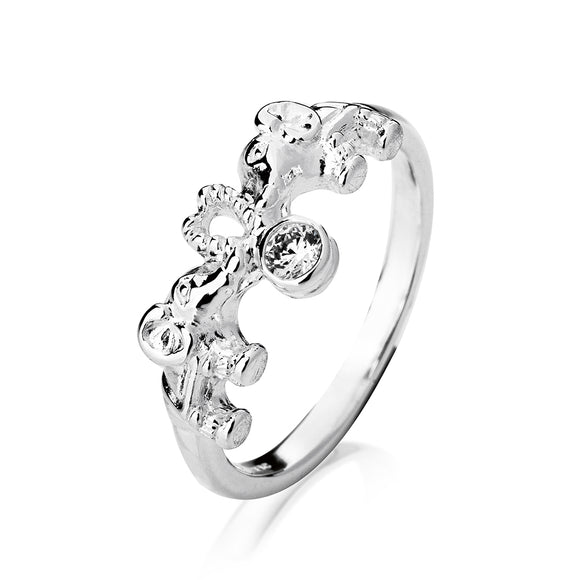 Elefanten Ring aus Silber mit Zirkonia