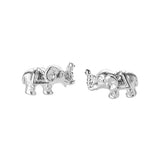 Elefanten Ohrstecker aus Silber