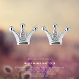 Froggy Kronen Ohrstecker aus Silber