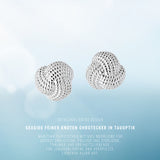 Seaside feiner Knoten Ohrstecker in Tauoptik aus Silber