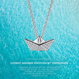 Loveboat Anhänger Schiffchen aus Silber mit Zirkoniapavée