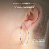 Style & Go Creolen aus Silber mit 40 mm Durchmesser