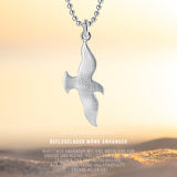 Möwe großer Anhänger aus Silber