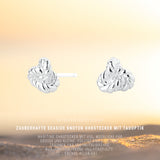 Seaside Knoten Ohrstecker in Tauoptik aus Silber