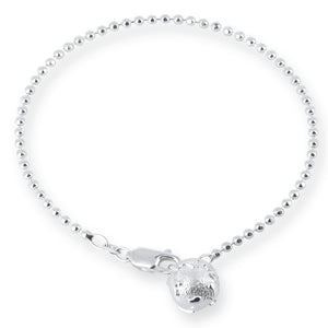 Weltenbummler Armband mit Weltkugel aus Silber