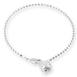 Weltenbummler Armband mit Weltkugel aus Silber