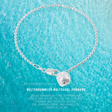Weltenbummler Armband mit Weltkugel aus Silber