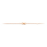 Feine facettierte Kugelkette 1,2 mm aus Silber rotgoldplattiert in der Länge 45 cm Zwischenöse bei 42 cm mit Karabiner