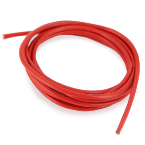 Schlichtes Lederband rot