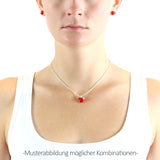 My only One kleiner Herz Anhänger mit Pfeil aus Silber und Brandlack