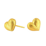 My only One Herz Ohrstecker aus Silber goldplattiert