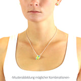 Chameleon Anhänger aus Silber mit Brandlack