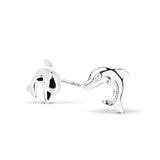 Delfin Ohrstecker aus Silber
