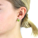 Green Froggy Frosch Ohrstecker aus Silber mit Brandlack
