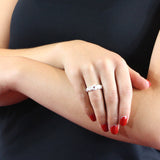 Hildegard K Rosen Ring aus Silber mit Rubin