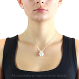 Crown of my Heart mittlerer Herz Anhänger aus Silber