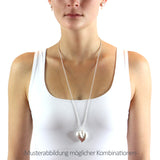 Crown of my Heart XXL Herz Anhänger aus Silber