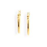 Style & Go Creolen aus Silber goldplattiert mit 20 mm Durchmesser