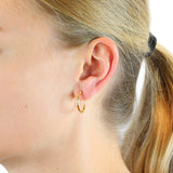 Style & Go Creolen aus Silber goldplattiert mit 20 mm Durchmesser