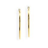 Style & Go Creolen aus Silber goldplattiert mit 40 mm Durchmesser