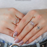 Seaside Herz Ring in Tauoptik aus Silber