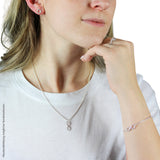 Seaside Armband mit Infinity Symbol aus Silber und Federring