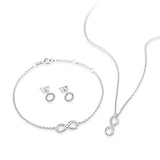 Seaside Armband mit Infinity Symbol aus Silber und Federring