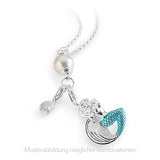 Sealife Charm feine Schneckenmuschel aus Silber mit Karabiner