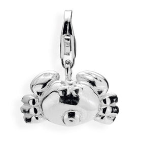 Animal Charm Knut die Krabbe aus Silber.