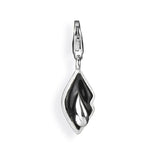 Sexy Charm Lippe aus Silber mit Brandlack und Karabiner